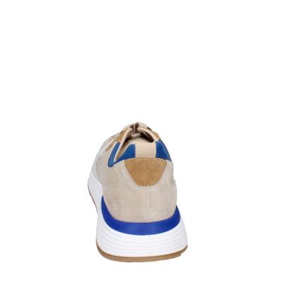 scarpe uomo MOMA sneakers beige pelle blu 4AS401-CRP BC260 Negozi Online