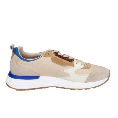 scarpe uomo MOMA sneakers beige pelle blu 4AS401-CRP BC260 Negozi Online