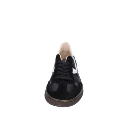 scarpe uomo MOMA sneakers nero pelle bianco camoscio 4AS420-CRVF BC746 Acquista Ora