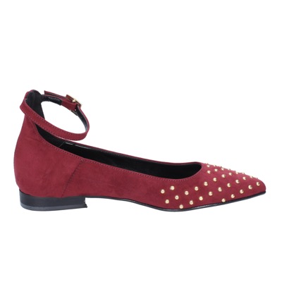 scarpe donna OLGA RUBINI ballerine bordeaux camoscio BS830 Convenienza