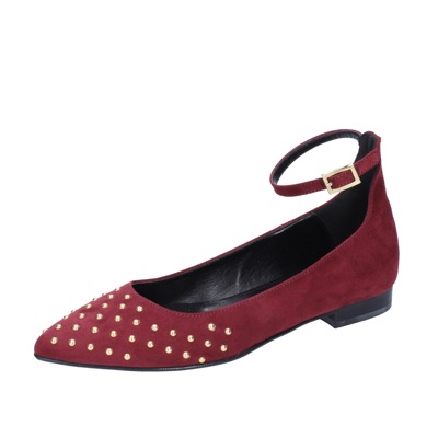 scarpe donna OLGA RUBINI ballerine bordeaux camoscio BS830 Convenienza