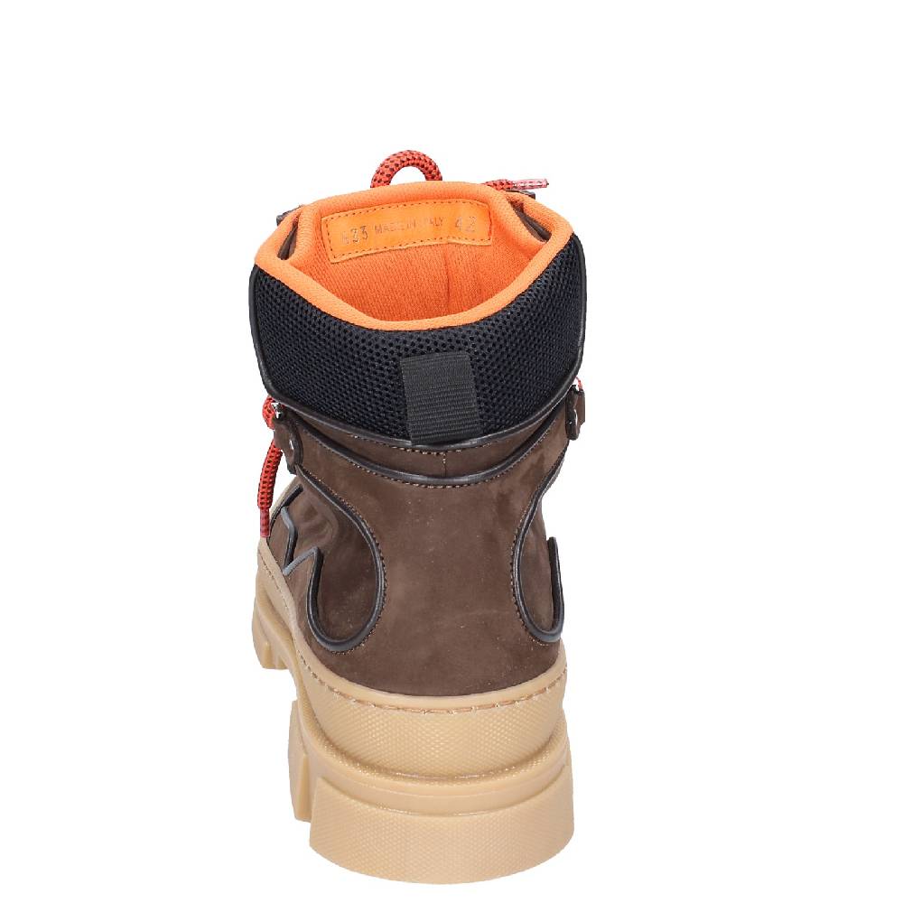 scarpe uomo STOKTON stivaletti marrone pelle nabuk EY849 Vendita Calda