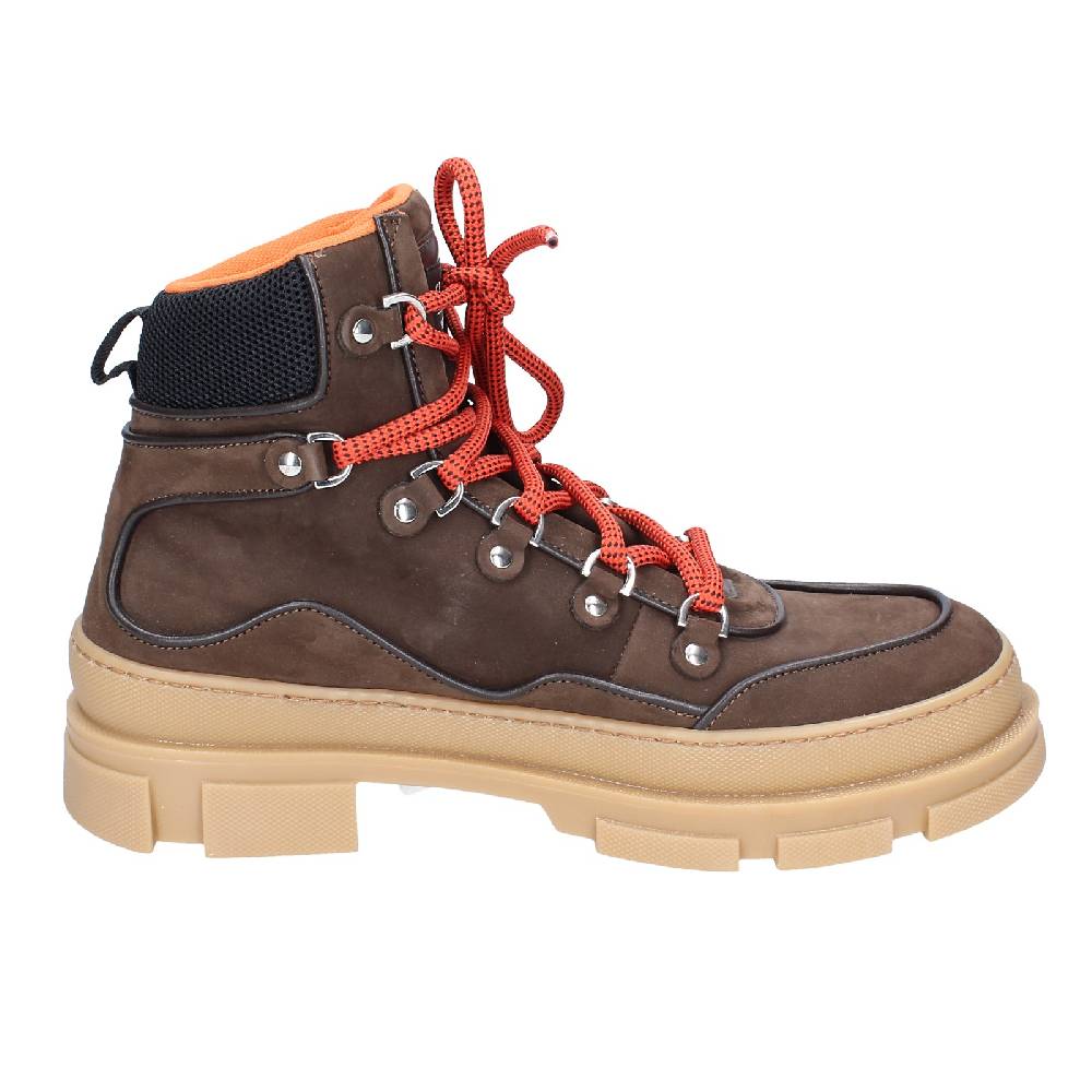 scarpe uomo STOKTON stivaletti marrone pelle nabuk EY849 Vendita Calda