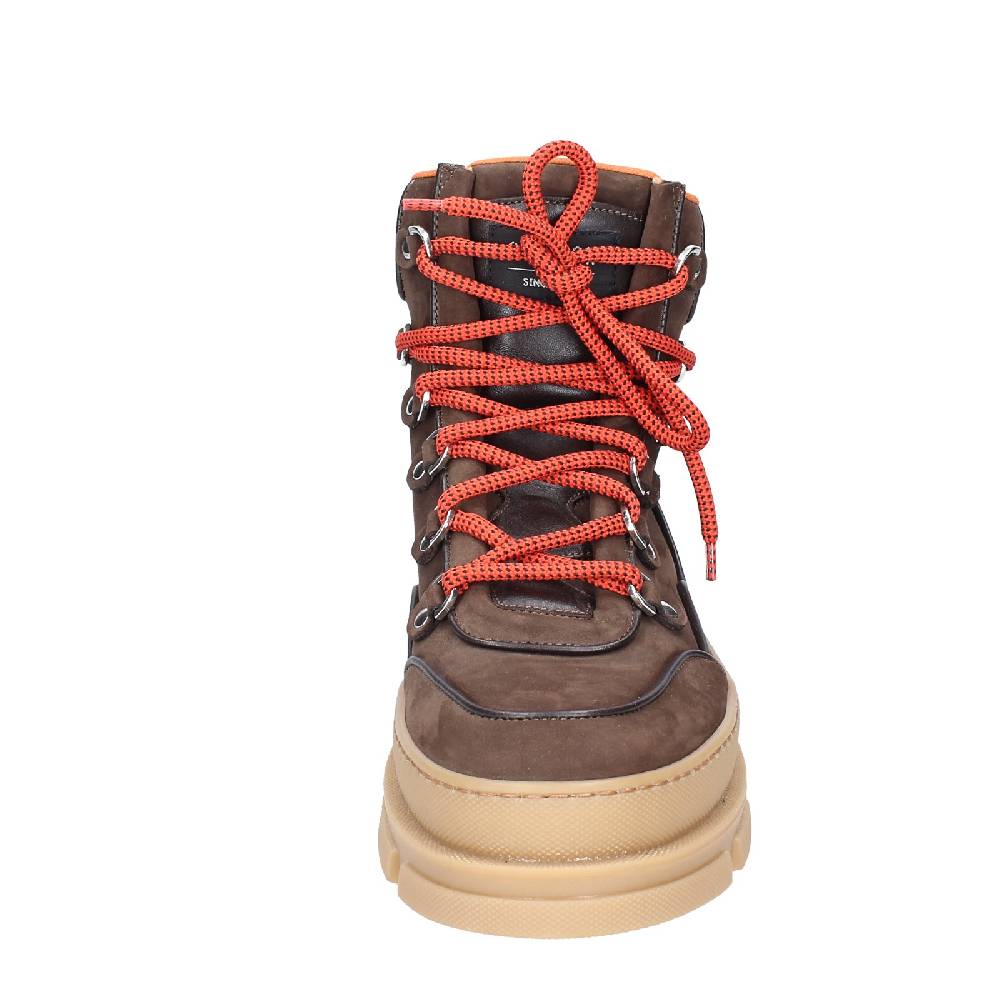 scarpe uomo STOKTON stivaletti marrone pelle nabuk EY849 Vendita Calda