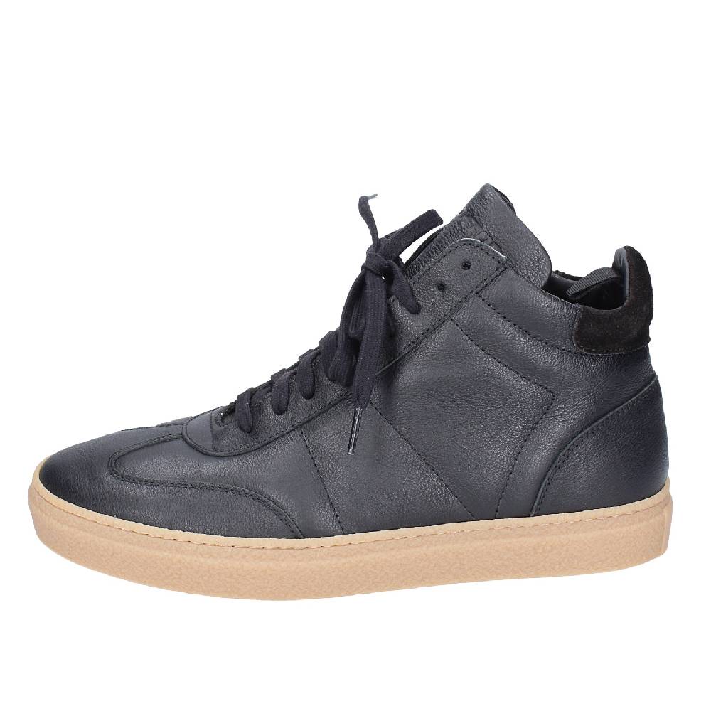 scarpe uomo STOKTON stivaletti nero pelle EY853 Negozio