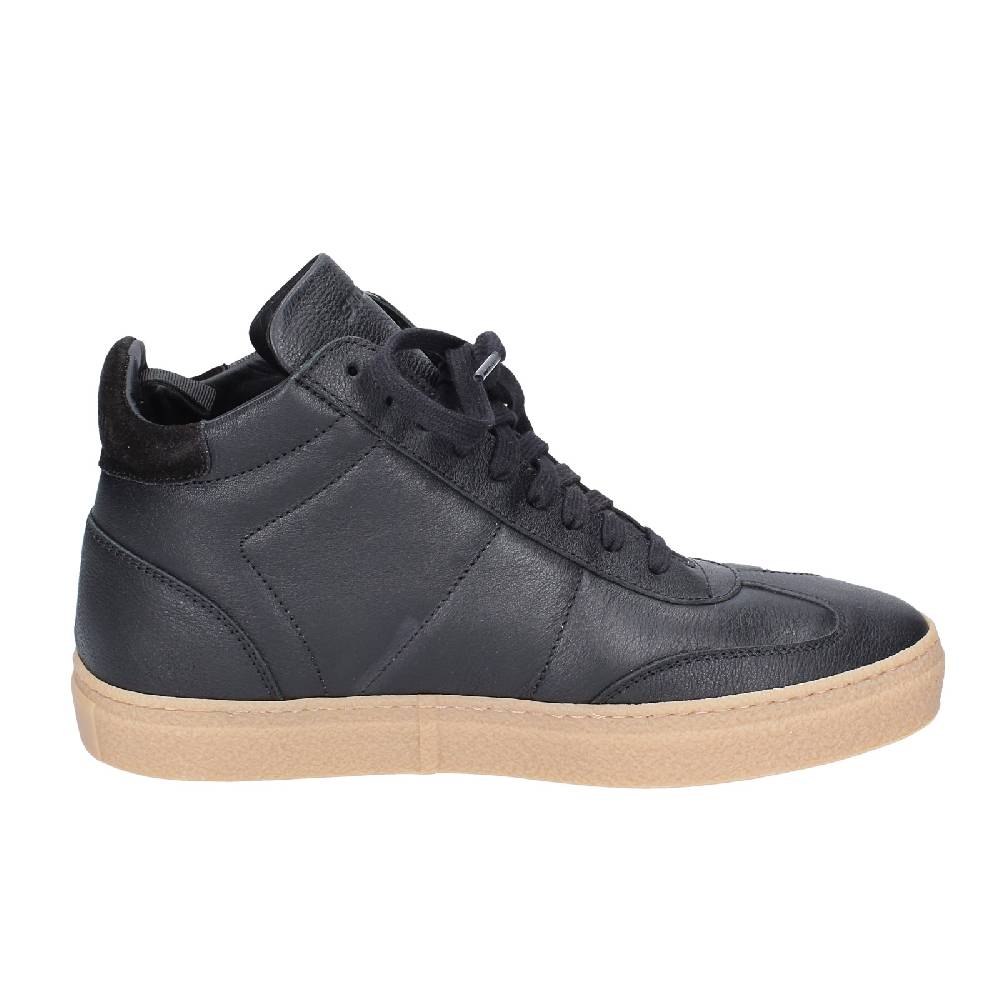 scarpe uomo STOKTON stivaletti nero pelle EY853 Negozio