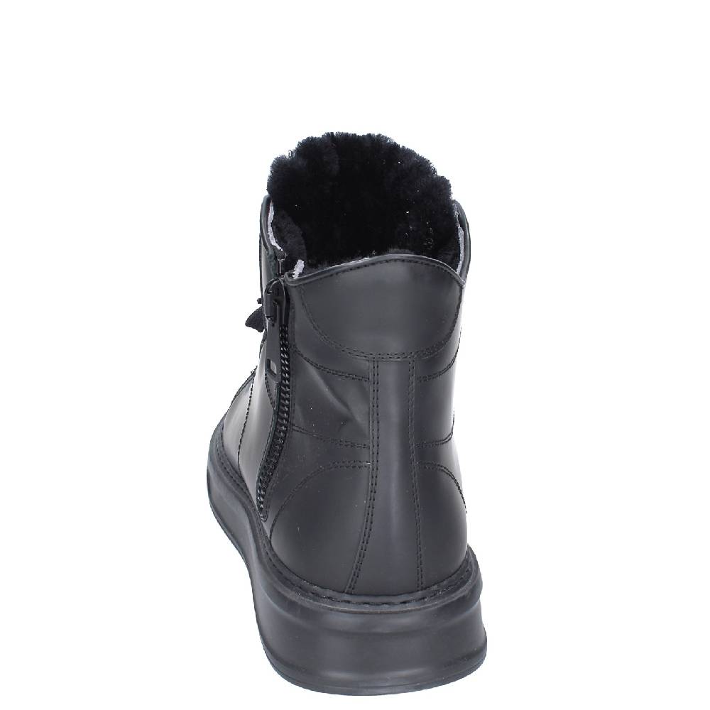 scarpe uomo STOKTON stivaletti nero gomma EY850 In Saldo