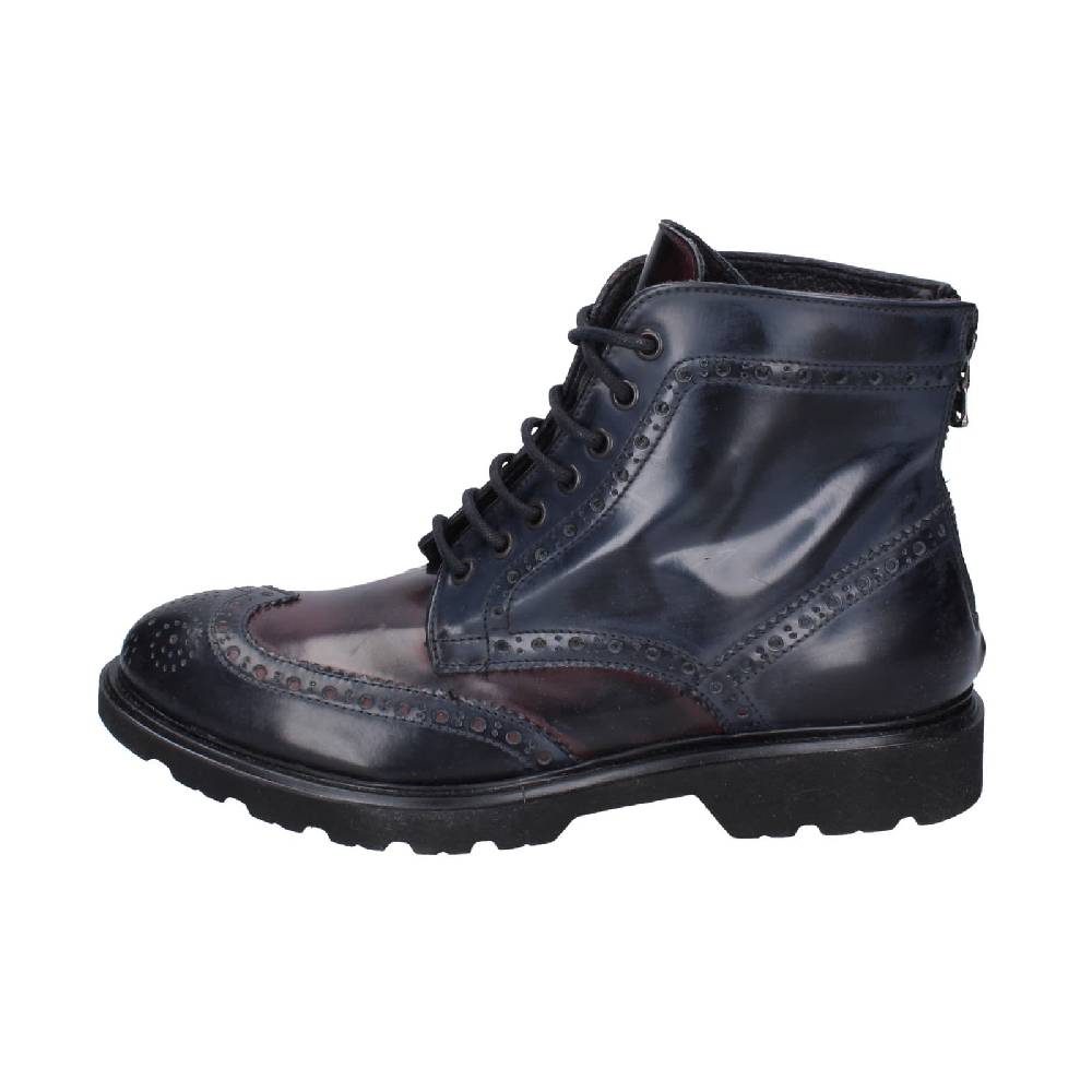scarpe uomo EVEET stivaletti blu pelle sintetica bordeaux EZ141 2025