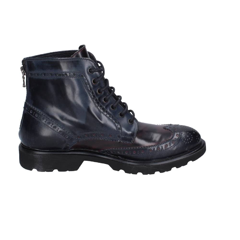 scarpe uomo EVEET stivaletti blu pelle sintetica bordeaux EZ141 2025