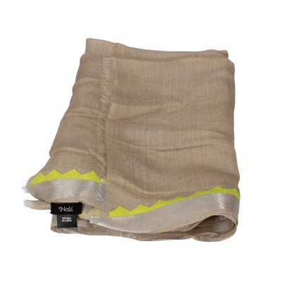 pareo donna NALI' beige seta verde AF445 Promozione