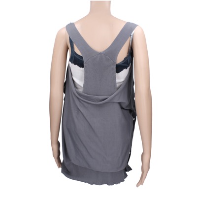 gilet cardigan donna ANNARITA N. tg. S grigio cotone AK195 In Vendita