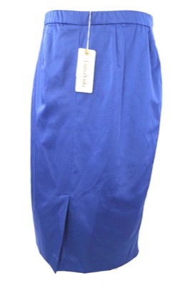 gonna donna LUISA VIOLA 14 blu poliestere AM259 Vendite Flash