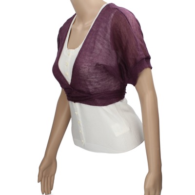 coprispalle donna 11.04 MILANO 42 viola acrilico AN798 Moda