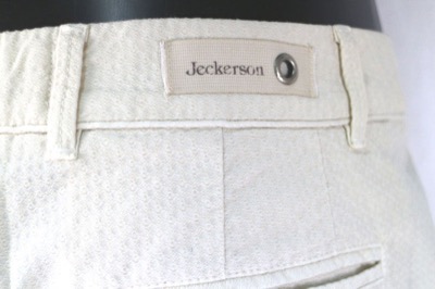 pantaloni donna JECKERSON 30 bianco crema cotone AS276 Promozione Limitata