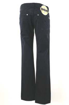 pantaloni donna FRANKIE MORELLO 33 nero cotone AM382 Sottocosto