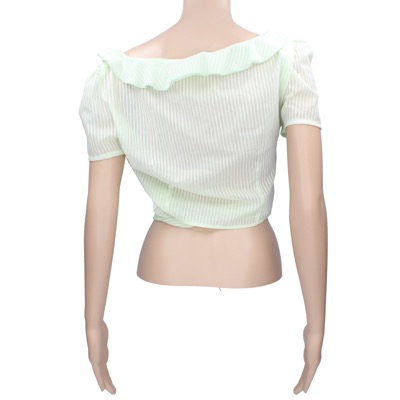 maglia donna ROCCOBAROCCO 42 verde poliestere cotone AP37 Sconto