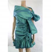 vestito donna CASTADIVA verde poliestere AM435 Outlet