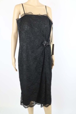 vestito donna ALTHEA 43 nero poliestere AM334 Offerte