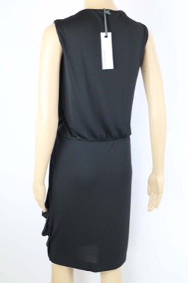 vestito donna BIANCOGHIACCIO S nero poliestere AM210 Saldi Di Fabbrica