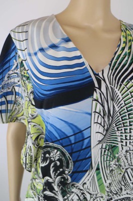 vestito donna BIANCOGHIACCIO 40 multicolore poliestere AM443 Vendite Flash