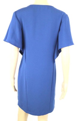 vestito donna BIANCOGHIACCIO 40 blu poliestere AM364 Negozio