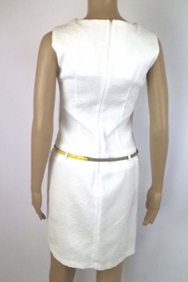 vestito donna BIANCOGHIACCIO 40 bianco poliestere AM338 In Saldo