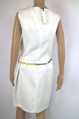 vestito donna BIANCOGHIACCIO 46 bianco poliestere AM280 Moda