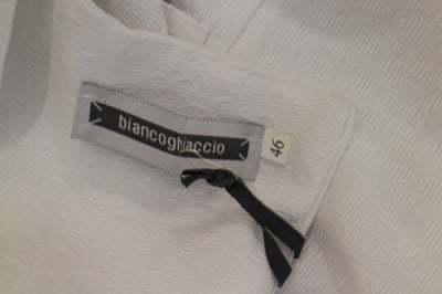 vestito donna BIANCOGHIACCIO 46 bianco poliestere AM280 Moda