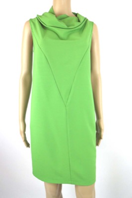 vestito donna BIANCOGHIACCIO 42 verde poliestere AM102 Italy