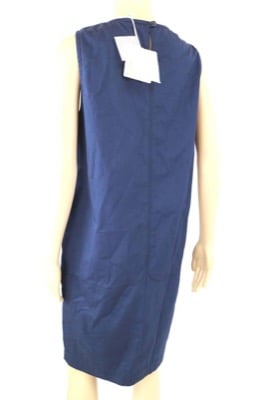 vestito donna MARIELLA ROSATI 50 blu cotone AM396 2025
