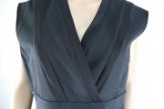 vestito donna BIANCOGHIACCIO 48 nero cotone AM362 Nuovo