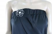 vestito donna BIANCOGHIACCIO nero poliestere AM449 Vendita