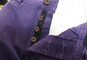pantaloni uomo CAMOUFLAGE AR & J. viola cotone AM108 Pezzi Unici
