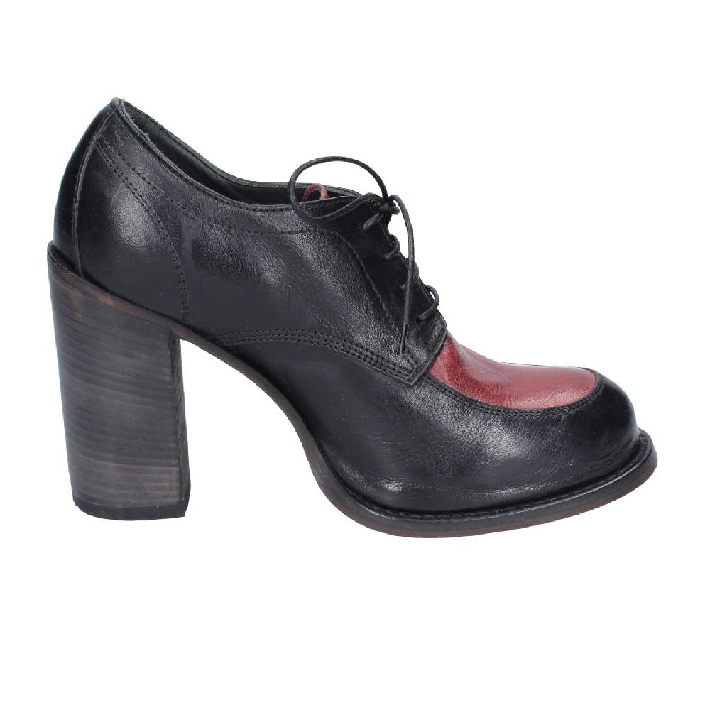 scarpe donna MOMA classiche nero pelle viola 85305A EY560 Super sconto