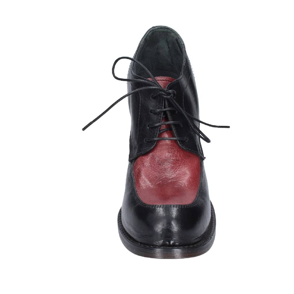 scarpe donna MOMA classiche nero pelle viola 85305A EY560 Super sconto