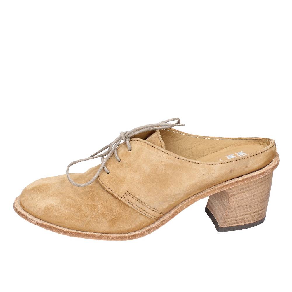 scarpe donna MOMA classiche marrone camoscio SABOT VINTAGE EX470 Sottocosto