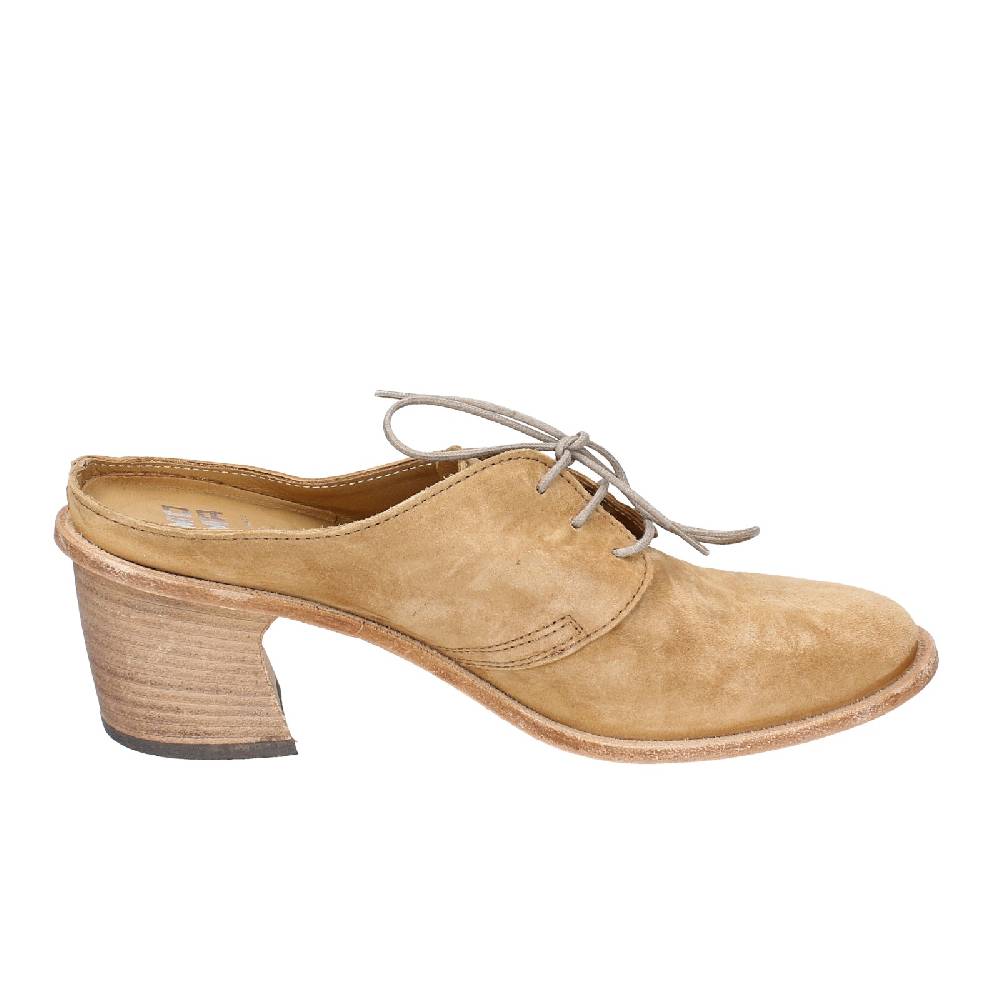 scarpe donna MOMA classiche marrone camoscio SABOT VINTAGE EX470 Sottocosto