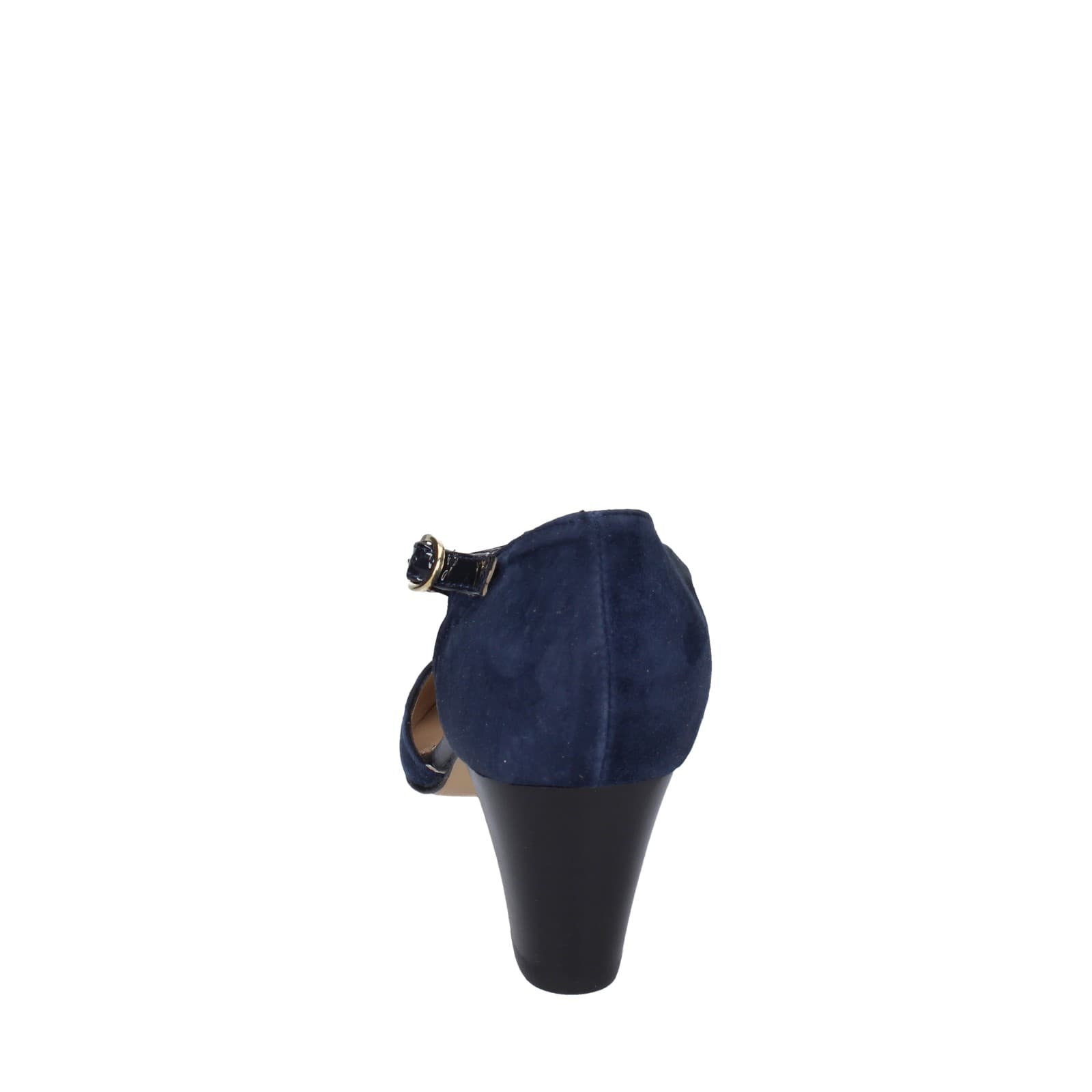 scarpe donna CONFORT decollete blu camoscio strass EZ370 Saldi Di Fabbrica