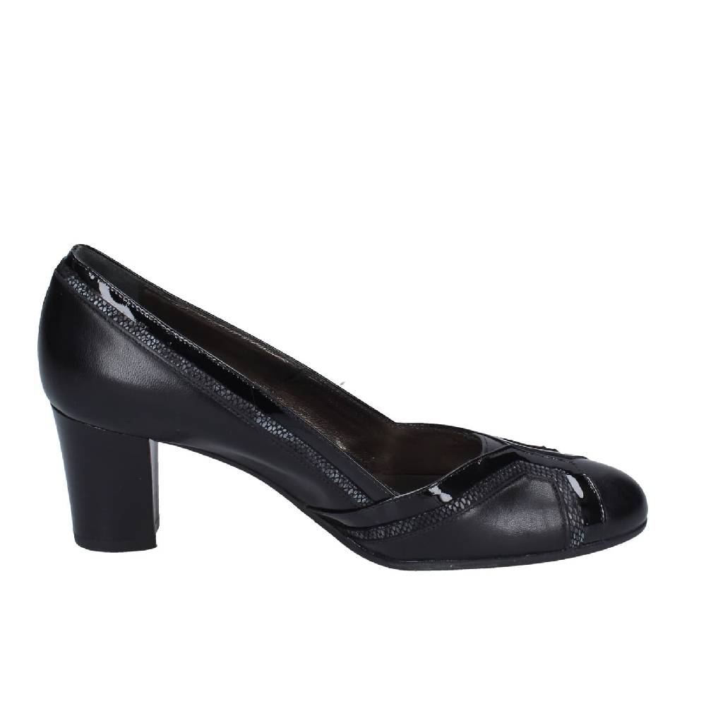 scarpe donna CONFORT decollete nero pelle vernice EZ371 I Più Venduti