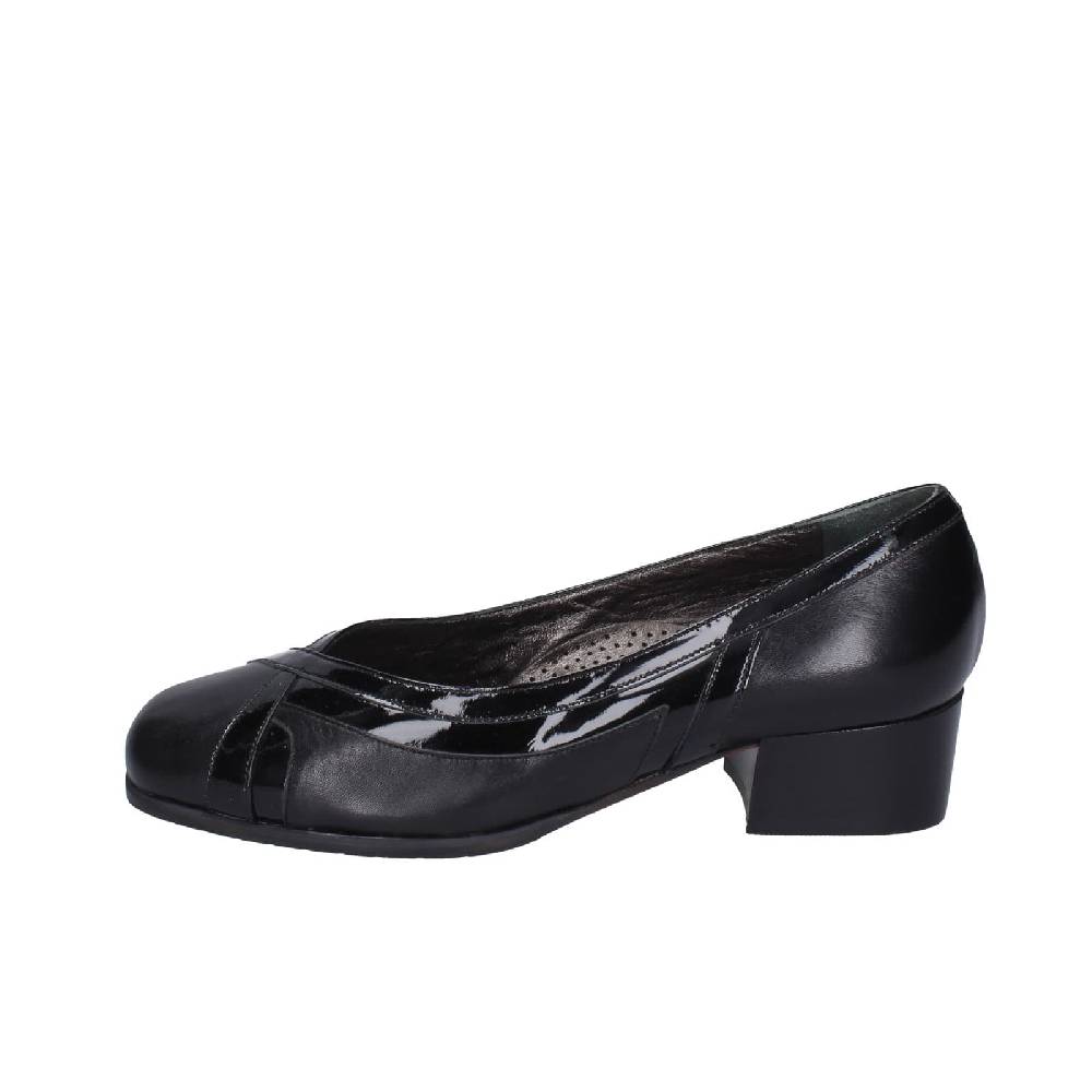 scarpe donna CONFORT decollete nero pelle vernice EZ411 Negozio
