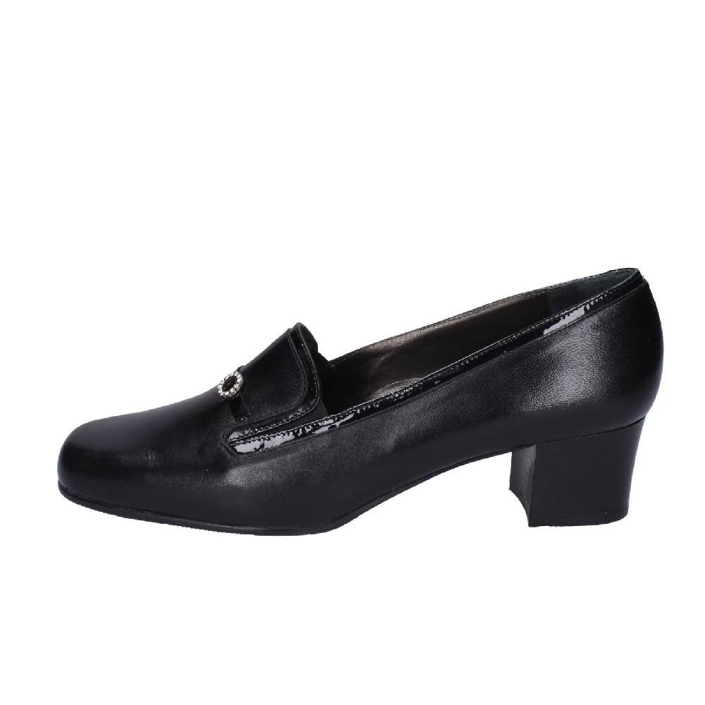 scarpe donna CONFORT decollete nero pelle vernice EZ413 Negozi Online