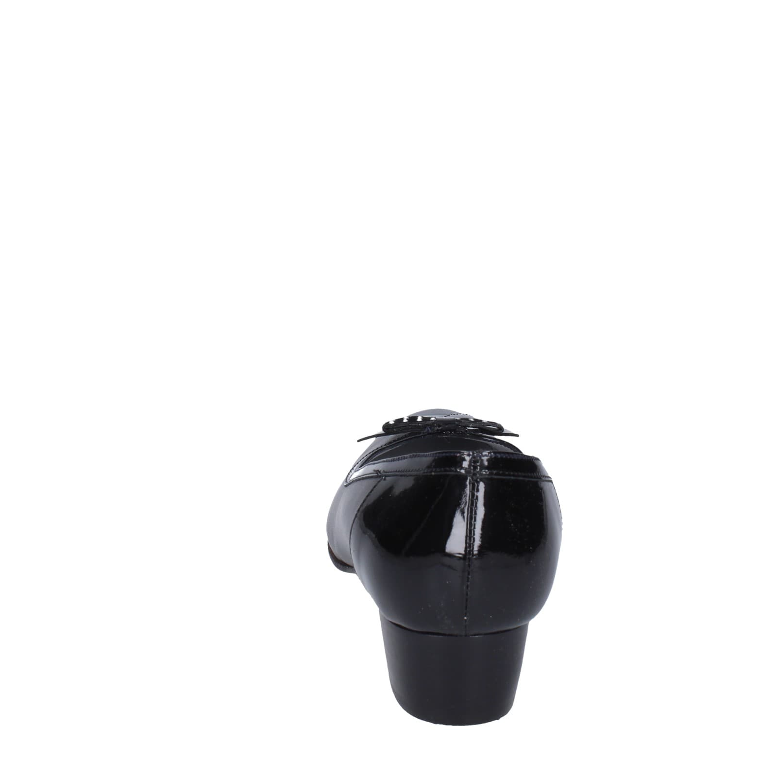 scarpe donna CONFORT decollete nero pelle vernice EZ398 2025