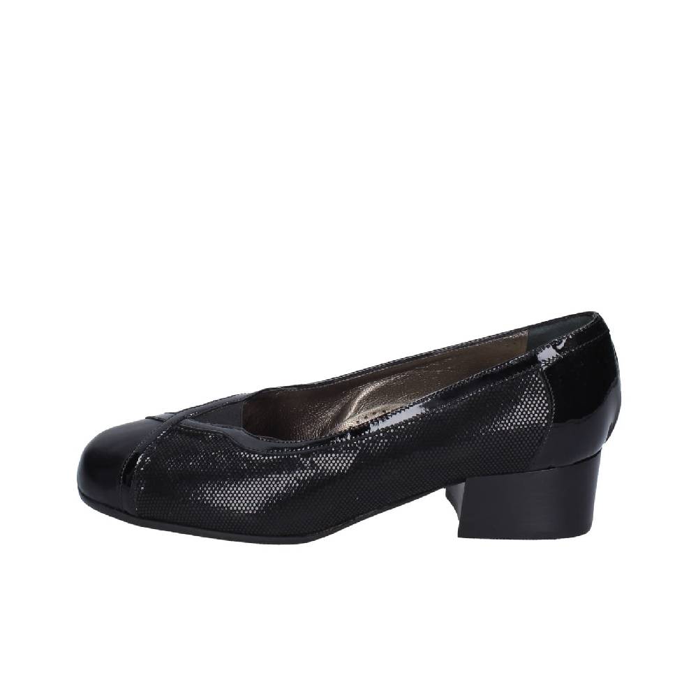 scarpe donna CONFORT decollete nero pelle vernice EZ401 Vendita
