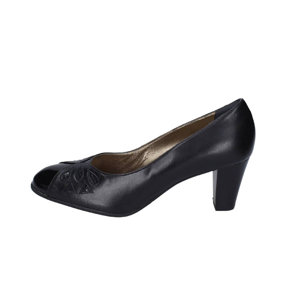 scarpe donna CONFORT decollete nero pelle vernice EZ400 Spedizione Gratuita