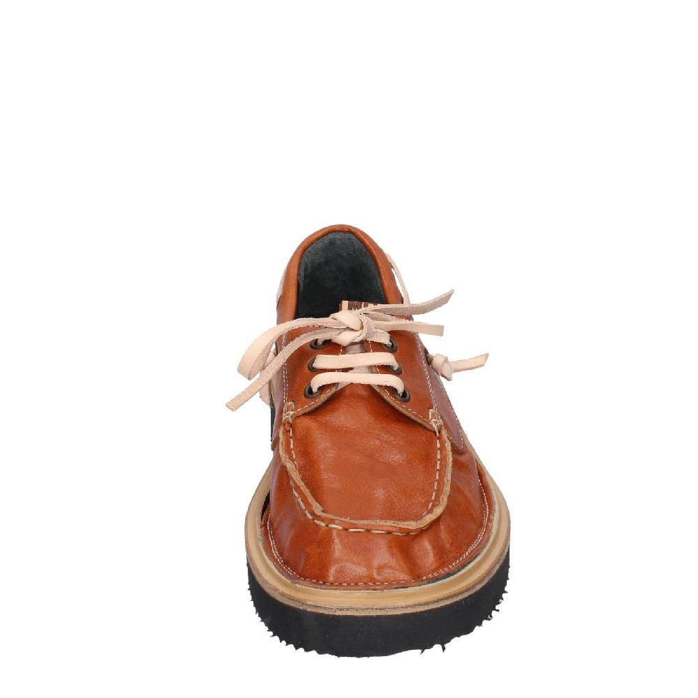 scarpe donna MOMA mocassini marrone pelle 80302A EY597 Soddisfazione Garantita