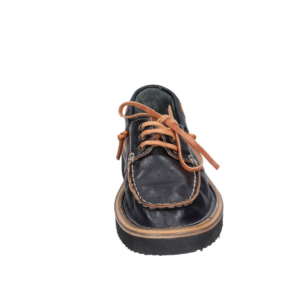 scarpe donna MOMA mocassini nero pelle EY598 Qualità Garantita