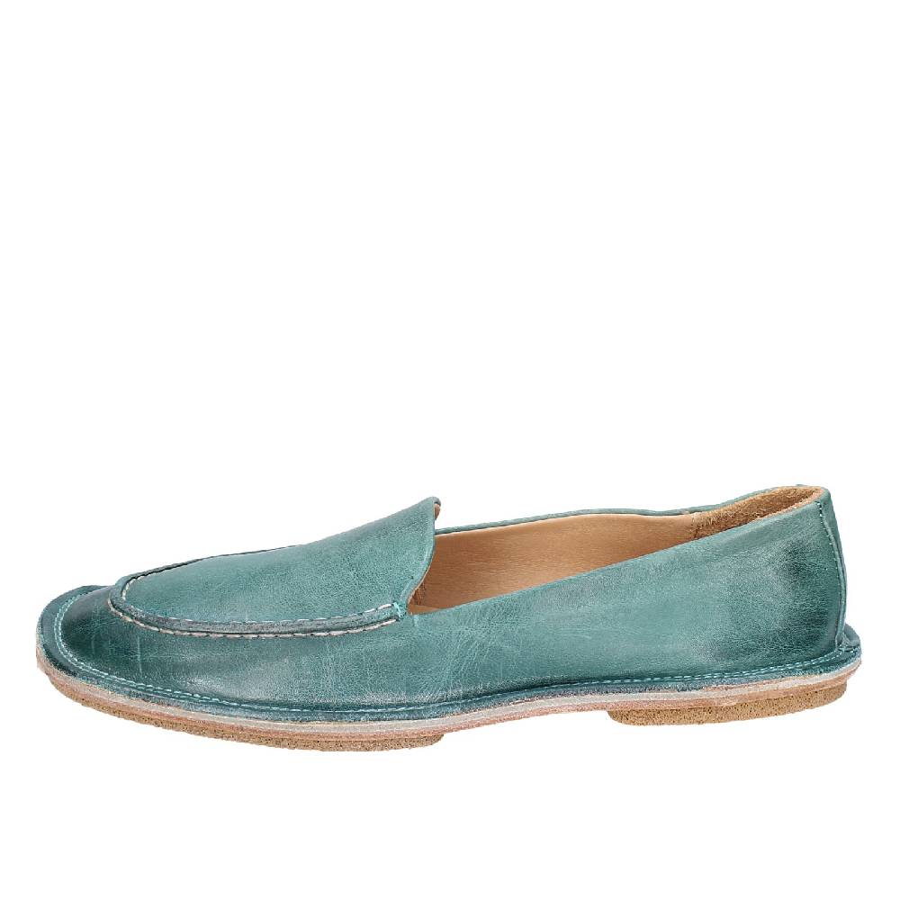 scarpe donna MOMA mocassini verde pelle 1ES473 EY625 Economico