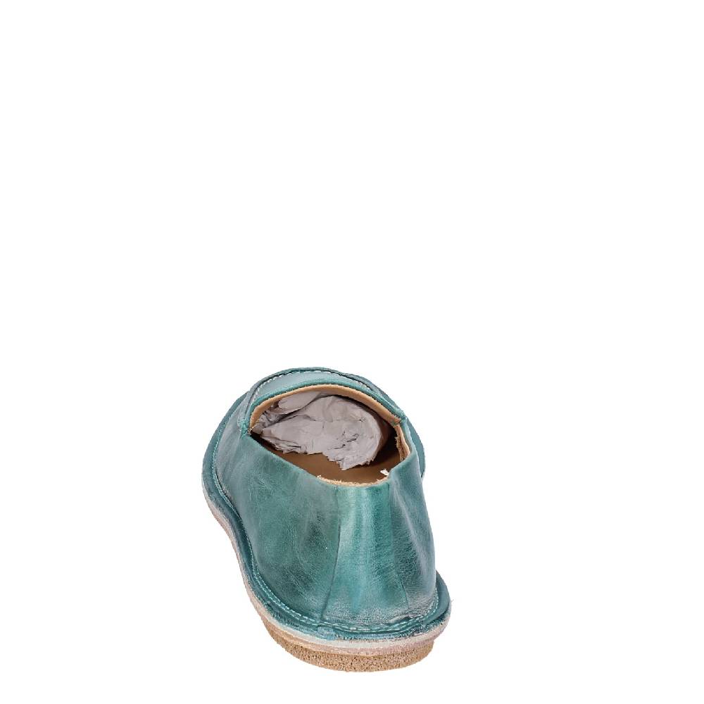 scarpe donna MOMA mocassini verde pelle 1ES473 EY625 Economico