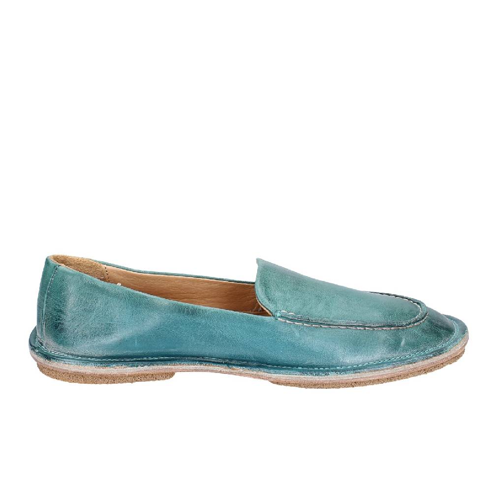 scarpe donna MOMA mocassini verde pelle 1ES473 EY625 Economico