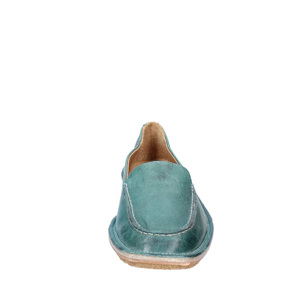 scarpe donna MOMA mocassini verde pelle 1ES473 EY625 Economico